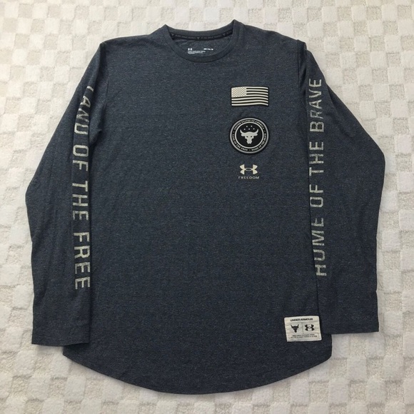 Under Armour project Rock Veterans Day 2021 long sleeve t shirt - Picture 9 of 9